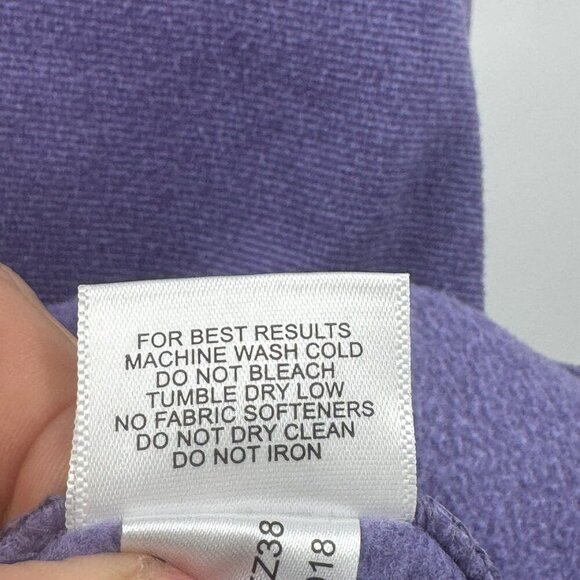 Peter Millar Purple 1/4 Zip Fleece Pullover Mens Size L - Picture 7 of 7